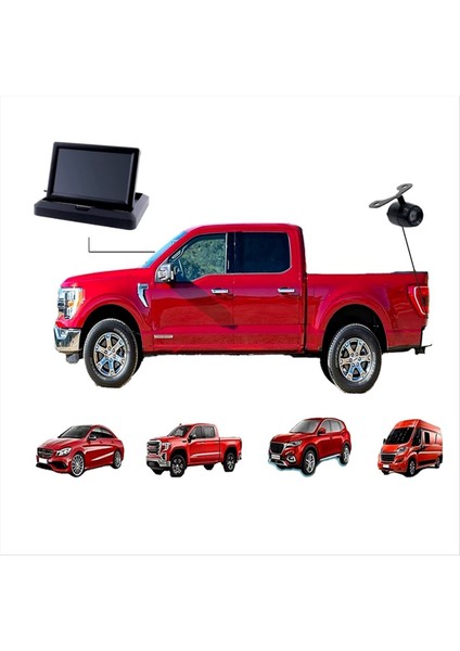 5 Inç Katlanabilir Arka Görünüm Monitörü Yedek Kamera Araba Monitörü Su Geçirmez Arka Görünüm Otomobil Kamera Park Sistemi Kiti (Yurt Dışından) fırsatları