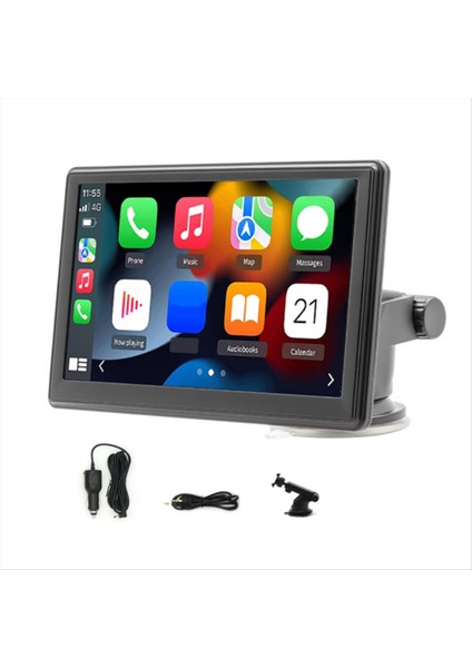 7 Inç Kablosuz Carplay Android Otomatik Oyuncu Araba Gps Navigasyon Cep Telefonu Arabağlantı Multimedya Bluetooth Araba Mp5 (Yurt Dışından)