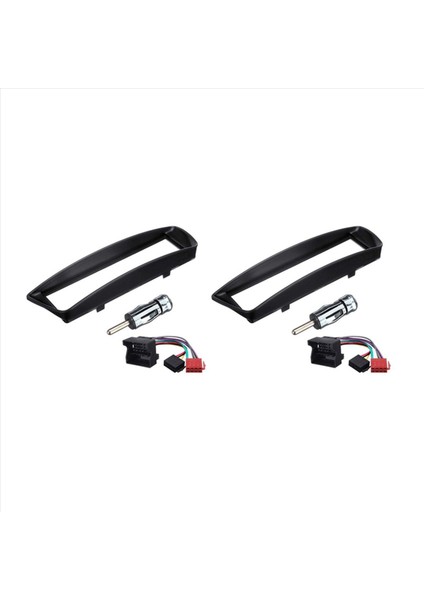 2x Araç Radyo Fasya Panel Çerçevesi 1 Dın CD DVD Dash Ses Iç Kapağı Citroen C1 Için Toyota Aygo Peugeot 107 Için (Yurt Dışından)