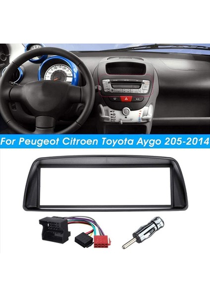 2x Araç Radyo Fasya Panel Çerçevesi 1 Dın CD DVD Dash Ses Iç Kapağı Citroen C1 Için Toyota Aygo Peugeot 107 Için (Yurt Dışından) modelleri
