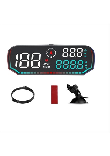 Araba Kafası Ekran Araba Hud Gps LED Ekran Yorgunluk Sürüş Alarm Hız Tombometresi Takometre Ekran (Yurt Dışından)
