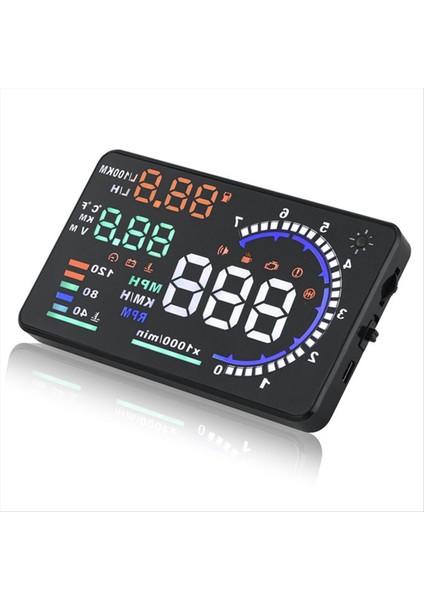 Ad 5 5inch Obd2 Hud Araş Kapsısı Görünüm Hıd Dijital Hedece Koşulu Hızlı Su Seçimi Ile Parça Rpm Alarm (Yurt Dışından)
