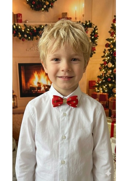 Yılbaşı Temalı Erkek Çocuk Papyonu