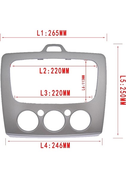 Araba Radyosu Stereo DVD Panel Çerçevesi Sesi Ford Focus Mk2 Için Gösterge Tablosu Çerçevesi 05-08 Mk2 5 09-13 (Yurt Dışından) modelleri