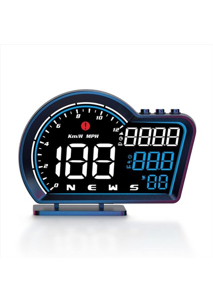 G16 Araba Gps Başlık Ekranı Hud Hedece Tozet Kilit Dijital Saat Evrensel (Yurt Dışından)
