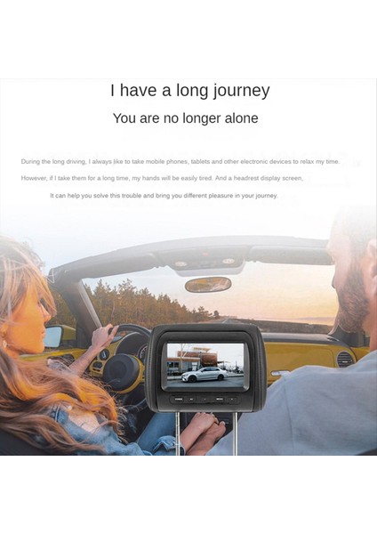 2pcs Araba Başlık Monitörü Evrensel 7 Inç Tft LED Ekran Av Giriş Arabası Başlık Arka Video Av Ekranı (Yurt Dışından) indirimleri