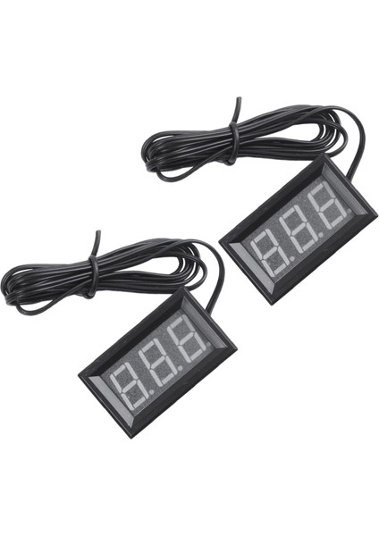 2x Dc 5 - 12 V - 50 - 110 Derece C Dijital Termometre Termometre Buzdolabı Sıcaklık Dedektörü Prob Mavisi (Yurt Dışından)