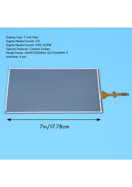 Araba 7inch Kontak Ekran Cam Sayılaştırıcı Peugeot 208 2008 308 Citroen C5 C4L C3XR LAM070G004A GCX156AKM-E (Yurt Dışından) indirimleri