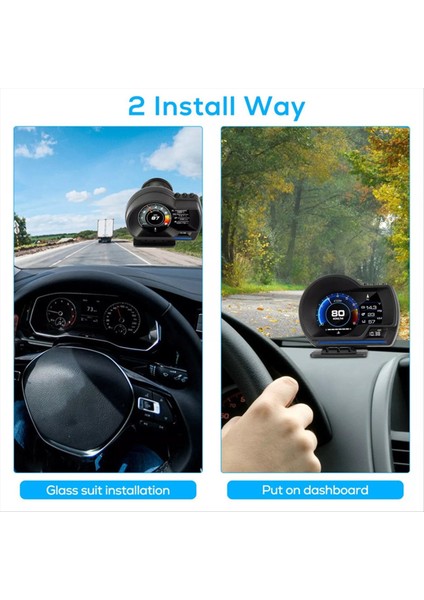 Araba Kafası Yukarı Ekran Obd Iı+Gps Akıllı Gösterge Çözünürlüklü Hız Göstergesi Obd Hata Kodu Eliminasyon Güvenli Sürüş (Yurt Dışından) modelleri