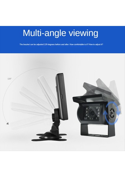 Araba Ahd Arka Görünüm Kamerası Ile Kamyon Park Römork 24V Ters Kamera Ters Görüntü 7 Inç Araç Monitörü 6m (Yurt Dışından) modelleri
