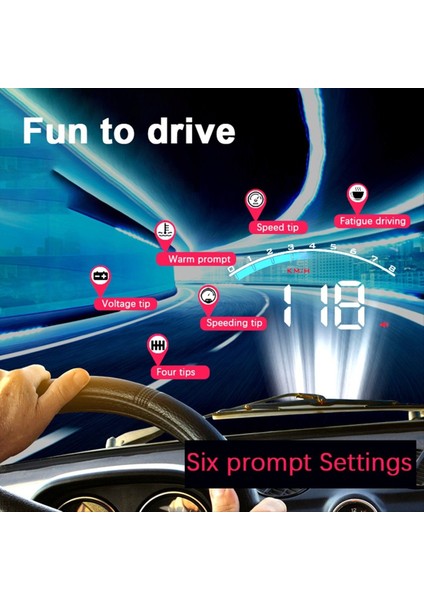 Hud Head Up Display Obd2 Projektör Arabası Dijital Hız Türometresi Su Sıcaklığı Ekran Araç Aksesuarları (Yurt Dışından) fırsatları