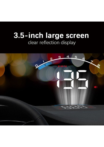 Hud Head Up Display Obd2 Projektör Arabası Dijital Hız Türometresi Su Sıcaklığı Ekran Araç Aksesuarları (Yurt Dışından) indirimleri