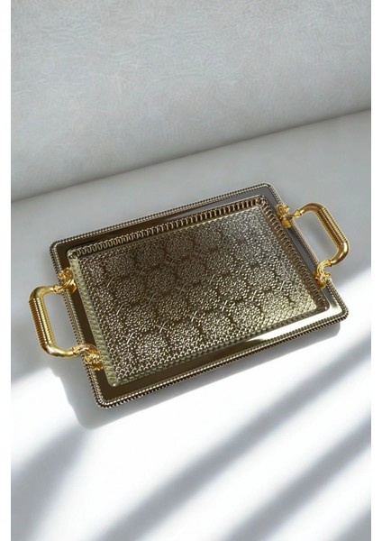 2'li Dikdörtgen Model Lüx Paslanmaz Çelik Sunum Tepsisi indirimleri