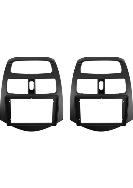 Chevrolet Spark 10-13 Çift Dın DVD Stereo Panel Gösterge Tablosu Yetiştirme Kurulum Çerçevesi Için 2x 9 Inç Radyo Fasya (Yurt Dışından)