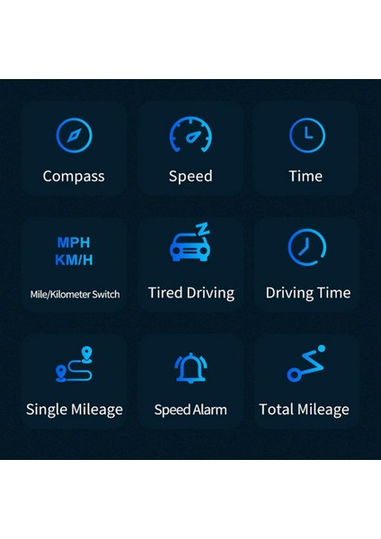 Araba Gps Hızölçer Araba Kafaları Için Hud Ekran Mph Araba Dijital Hız Göstergesi Arabalar Için Çok Fonksiyonlu Hız Ekranı (Yurt Dışından) modelleri