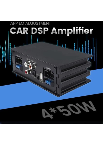 4X50W Araba Dsp Amplifikatör Işlemci Desteği 10 Eq Ses Etkileri Dijital Ses Işlemcileri Ses Güç Amp&#39 Si Takın ve Oynatın (Yurt Dışından)
