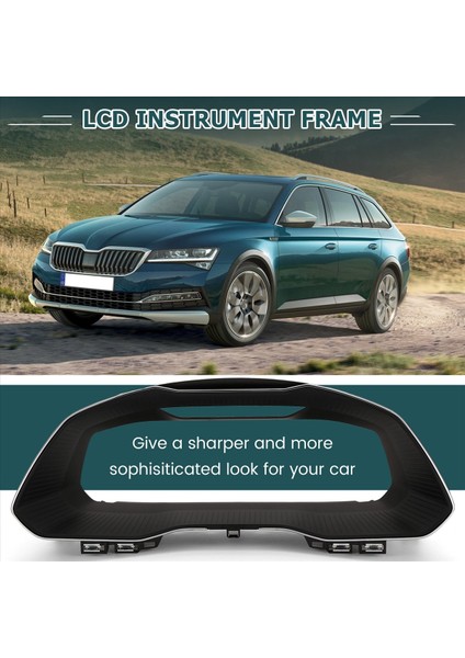 Skoda Için Araba Sanal Kokpit LCD Dijital Gösteri Paneli LCD Enstrüman Çerçevesi Superb (Yurt Dışından) fırsatları