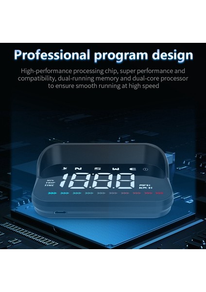 Araba Kafaları Ekran Gps Hız Göstergesi Hız Mph ile Evrensel Araba Hud Pusula Yönü Aşırı Hız Alarmı Hd Ekran (Yurt Dışından) fiyatları