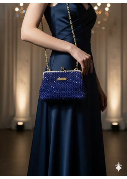 Midnight Sapphire Creme – Özel Üretim Kristal Çanta fiyatları