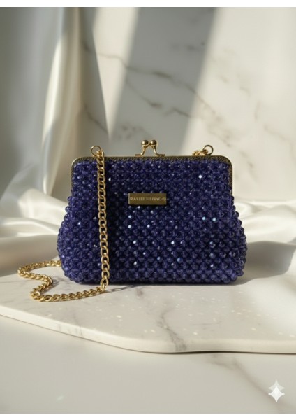 Midnight Sapphire Creme – Özel Üretim Kristal Çanta modelleri