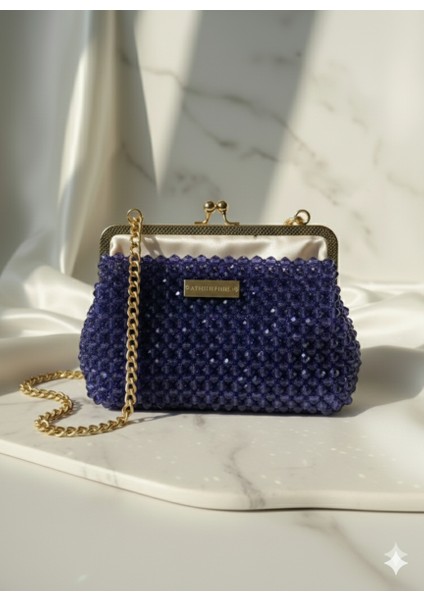 Midnight Sapphire Creme – Özel Üretim Kristal Çanta fırsatları