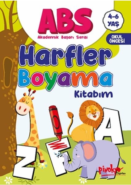 Abs 4-6 Yaş Harfler Boyama Kitabım