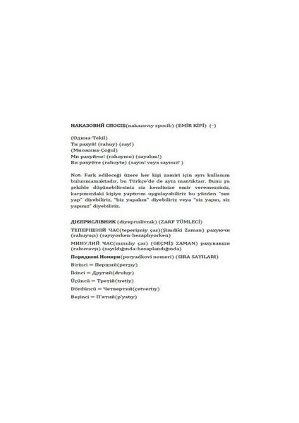 Ukraynaca Öğren Türkçe Konu Anlatımlı Mesleki Hazırlık Kitabı 178 Sayfa indirimleri