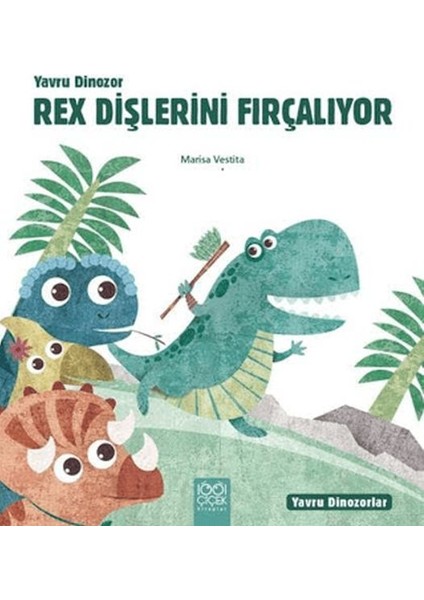 Yavru Dinozor Rex Dişlerini Fırçalıyor