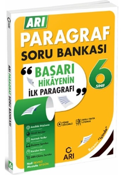6. Sınıf Paragraf Soru Bankası Arı Yayınları fiyatları