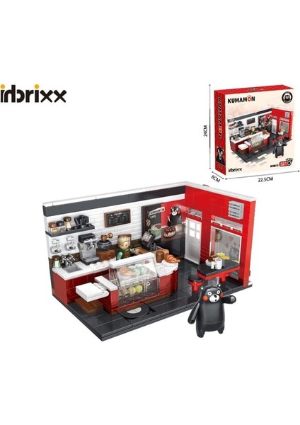 P880013 426 Parça Panlos Kumamoto Ayısı Kafe – Kreatif ve Detaylı Block Yapı Oyuncağı