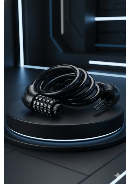 Şifreli Bisiklet Kilidi 16 mm Kalınlık 160 cm Scooter Motosiklet Kilidi - Çelik Kablo 722480 fırsatları