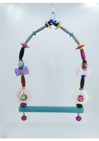 Trendme Papağan Zilli Kuş Salıncağı