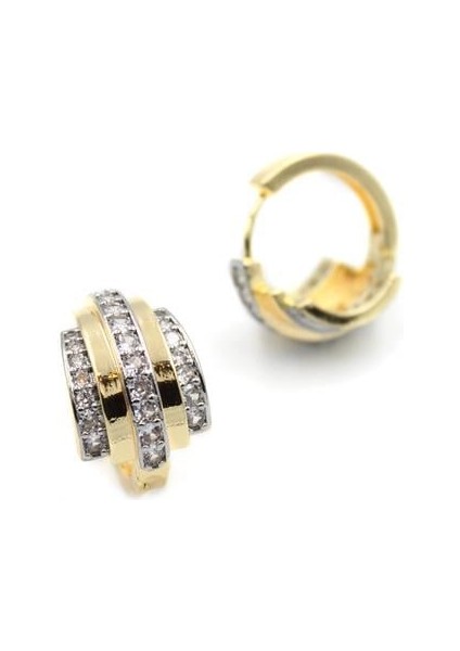 Taşlı Vip Küpe - Altın fiyatları