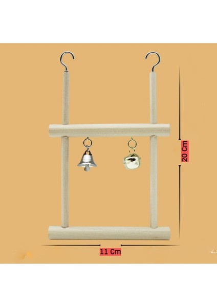 Uniq Bird Toys Ahşap Katlı Kuş Salıncağı fırsatları