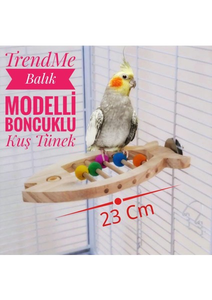 Trendme Balık Modelli Boncuklu Kuş Tüneği ( Sultan , Lori Vb.) fiyatları