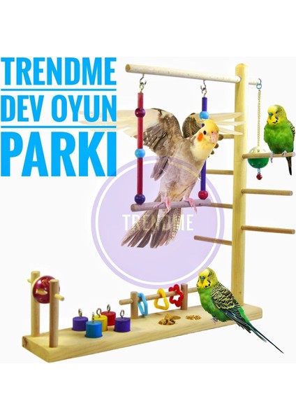 Trendme Salıncaklı Kuş Dev Oyuncaklı Oyun Parkı