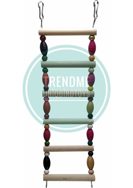 Trendme Ahşap Boncuklu Kuş Merdiveni