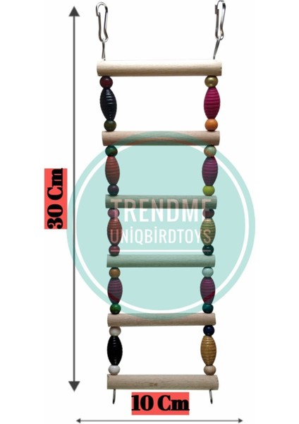Trendme Ahşap Boncuklu Kuş Merdiveni fiyatları