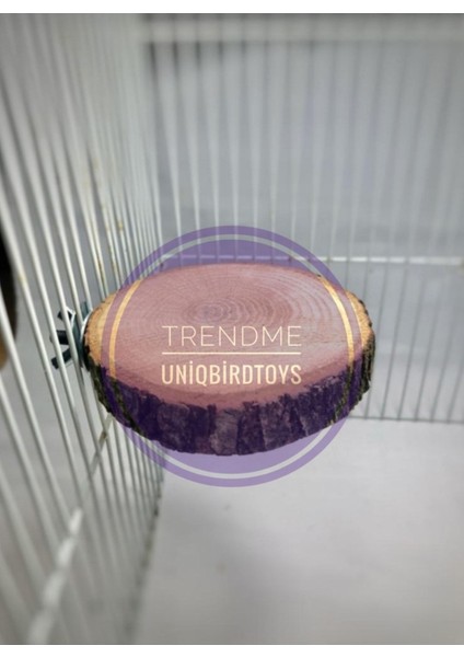 Trendme 2 Adet Ahşap Kuş Tüneği