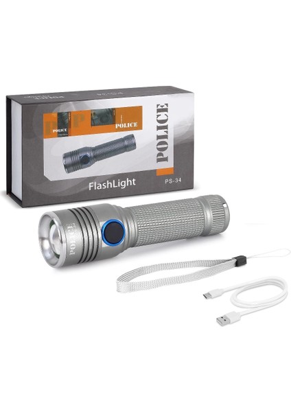 Ps-34 Şarjlı El Feneri