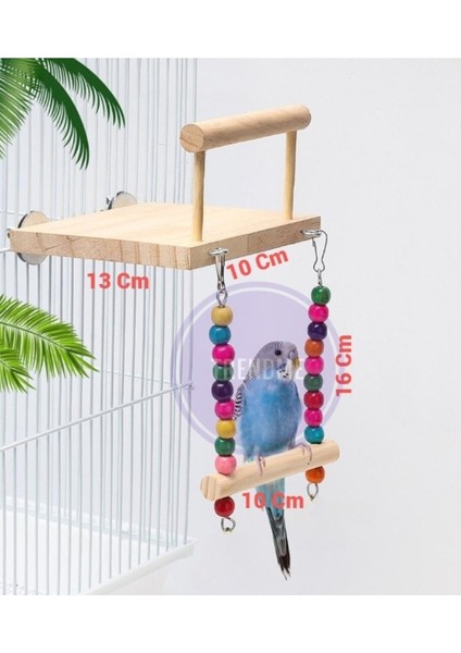 Trendme Boncuk Salıncaklı Zilli Kuş Oyun Parkı fiyatları