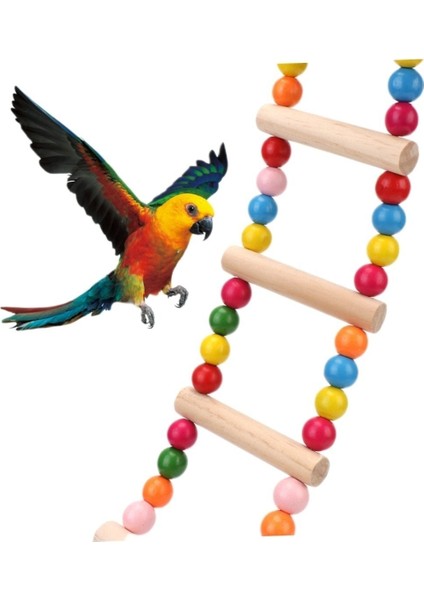 Trendme Ahşap Boncuklu Kuş Merdiveni ( 5 Basamaklıdır. ) fiyatları