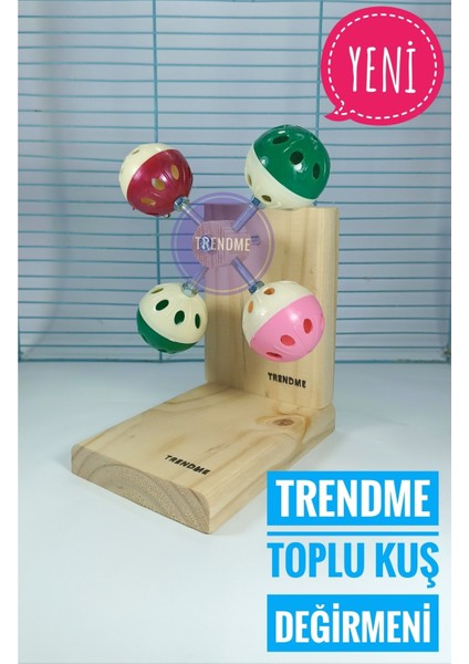 Trendme 4 Toplu Zilli Dönen Basamaklı Kuş Değirmeni