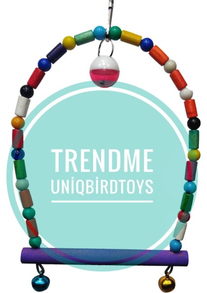 Uniq Bird Toys Yuvarlak Zilli Kuş Salıncağı