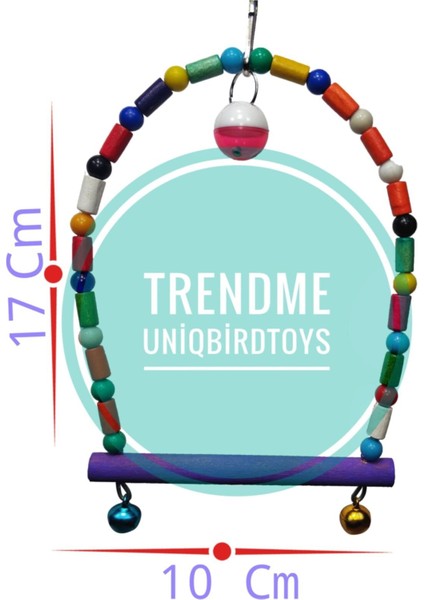 Uniq Bird Toys Yuvarlak Zilli Kuş Salıncağı fiyatları
