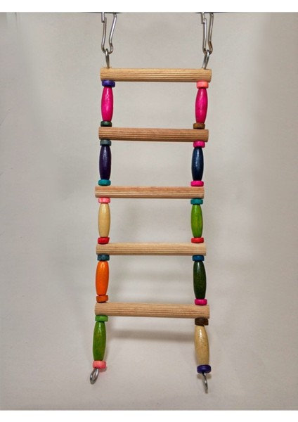 Ahşap Boncuklu Kuş Merdiveni