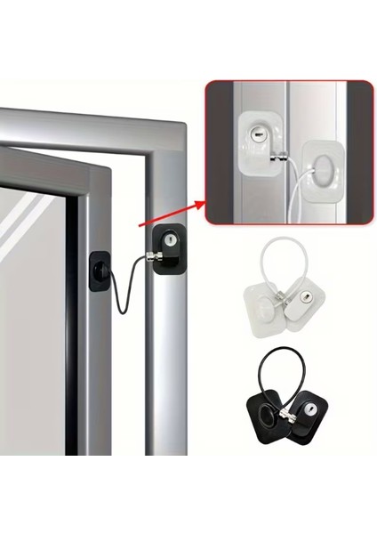 Siyah Plaka Halatlı Emniyet Kilidi