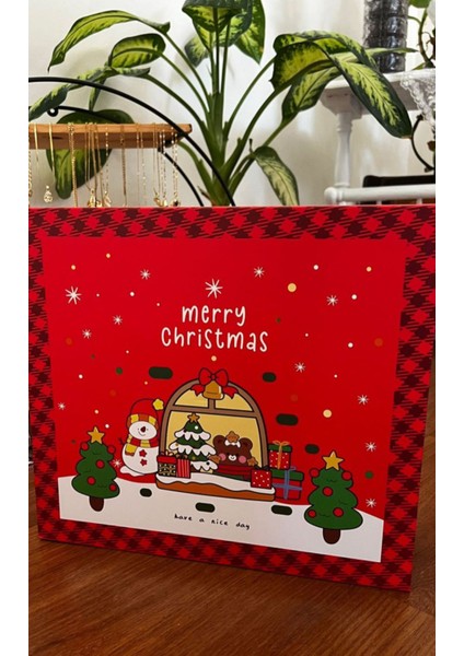 🎄 24 Bölmeli Boş Advent Calendar Kutusu – Yeni Yıl & Noel Hediye Kutusu 🎁 | Sürpriz Kutusu | Şık ve Dayanıklı Tasarım