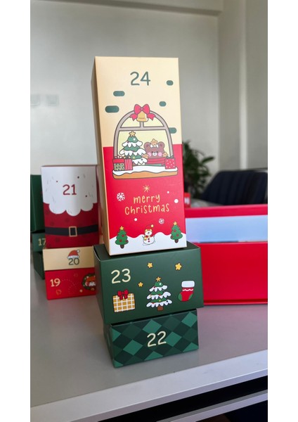 🎄 24 Bölmeli Boş Advent Calendar Kutusu – Yeni Yıl & Noel Hediye Kutusu 🎁 | Sürpriz Kutusu | Şık ve Dayanıklı Tasarım indirimleri