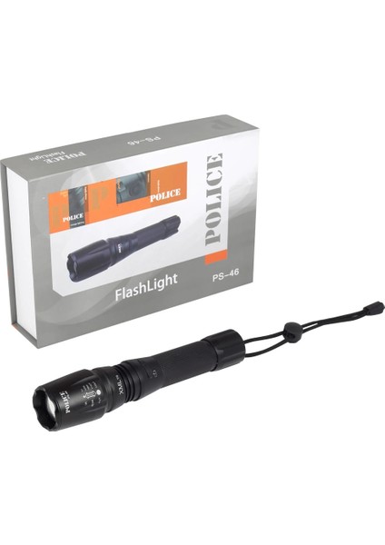 Ps-46 Xml6 LED 5 Kademeli Zoomlu Şarjlı El Feneri modelleri